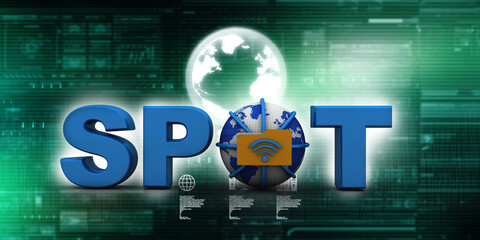 Poster - 3d illustration spot wifi
