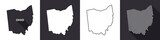 Fototapeta  - State of Ohio. Map of Ohio. United States of America Ohio. State maps. Vector illustration