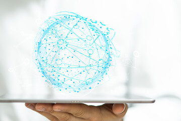 Telecommunication concept with abstract network structure