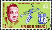TOGO - 1967: Shows Edward Kennedy Duke Ellington (1899-1974), Jazz Composer, 1967