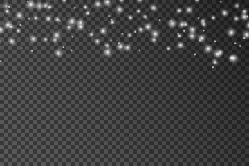 Wall Mural - vector glow light effect. sparkle, shine dust isolated on transparent