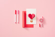 © Maki Company Limited/Stocksy - DIY Valentines heart greeting card