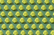 © Maki Company Limited/Stocksy - Pear fruit made of paper. Green background.