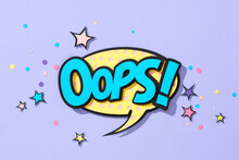 Oops! Comic Speech Bubble.
