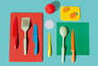 © Diane Villadsen/Stocksy - Colorful kitchen objects
