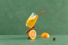 Healthy Fruit Tea With Orange
