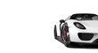White generic sport car isolated on a white background