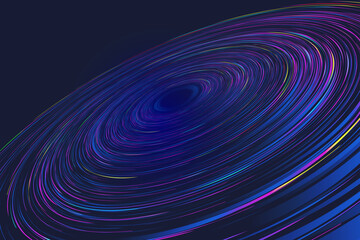 Poster - color spiral coil, network technology big data abstract background.
