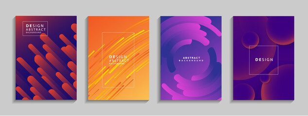 Poster - Modern colorful geometric abstract background. Fluid shapes composition for banner, poster, book or web. vector illustration design EPS10.