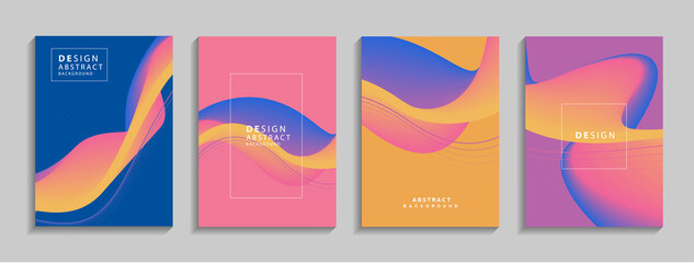 Poster - Modern colorful geometric abstract background. Fluid shapes composition for banner, poster, book or web. vector illustration design EPS10.