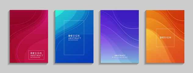 Poster - Modern colorful geometric abstract background. Fluid shapes composition for banner, poster, book or web. vector illustration design EPS10.