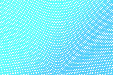 Poster - Light Blue halftone background. Digital gradient. Abstract backdrop with circles, point, dots. Modern abstract background. Halftone dots in circle form. Vintage texture. Vector illustration.