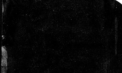 Poster - Dirt overlay screen effect use for grunge background and vintage style, Abstract dust particle and dust grain texture on black background.