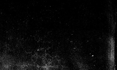 Poster - Dirt overlay screen effect use for grunge background and vintage style, Abstract dust particle and dust grain texture on black background.