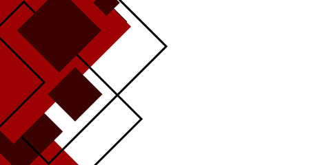 Wall Mural - modern simple flat red black presentation background on white background with business corporate con