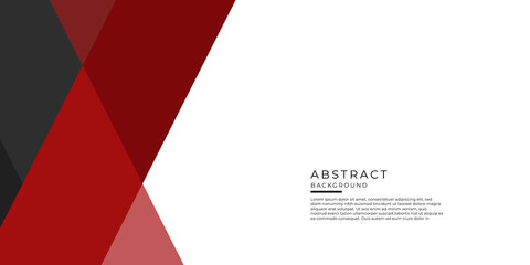 Wall Mural - Red black abstract business presentation background on white background