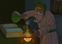 The Old Alchemist, Digital Painting