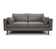 3d realistic vector gray sofa, couch on a white background. Isolated.