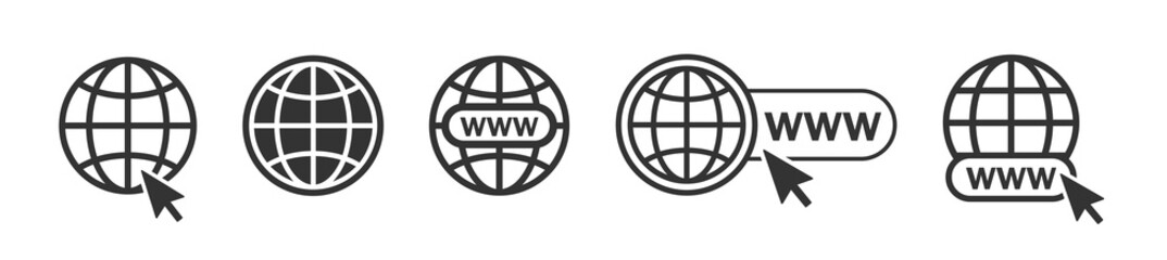 Wall Mural - website icon. vector www icon