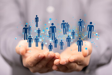 conference digital network and data concept 3d