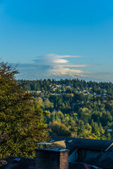 Wall Mural - Saucer Clouds Over Rainier 6