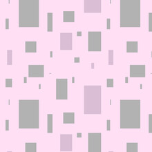Grey And Pink Squares On A Light Pink Background