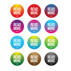 Poster - Read More button set circle