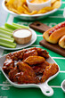 © fahrwasser - Game day food for Super Bowl, bbq sauce wings