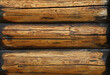 Background texture of vintage wooden logs wall