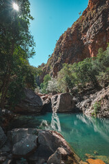 Wall Mural - a river in a canyon