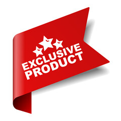 red vector illustration banner exclusive product