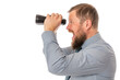 © idea_studio - Soilid bearded man in shirt with binoculars