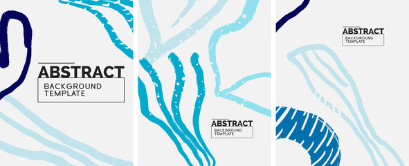 Social media abstract backgrounds. Abstract hand drawn doodles. Vector illustration for covers, banners, flyers