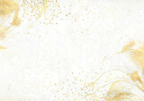 背景 テクスチャ クリスマス 年賀状 正月 白 金箔 金粉 金屏風 ラメ グリッター フレーム 壁紙
