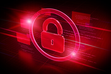 Poster - Locker abstract background illustration - 3d rendering