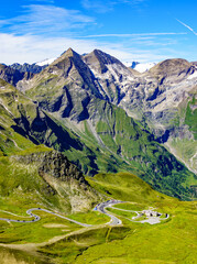 Canvas Print - landscape at the Grossglockner mountain in austria