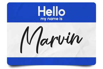 Wall Mural - Hello my name is Marvin