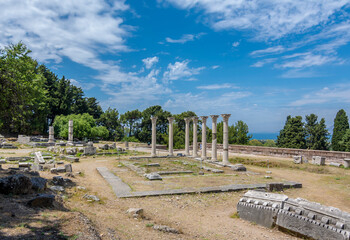 Asklepion archeological site in Kos Island