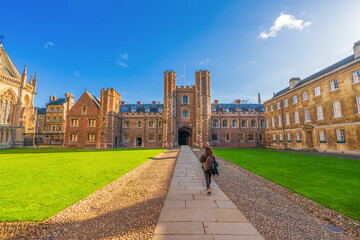 Sticker - Architecture of Cambridge in England