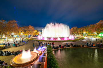 Sticker - Magic Fountain light show in Barcelona, Spain