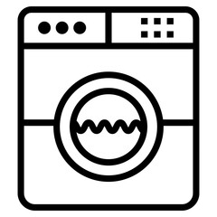 Wall Mural - Washing machine electrical appliance icon 