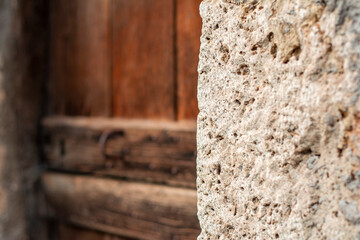 old wooden door with lock