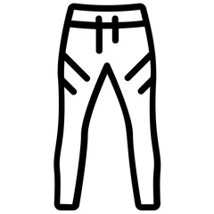 Poster - Woman trouser vector in line design 