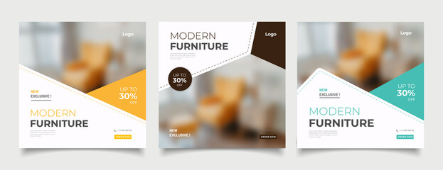 Canvas Print - Furniture social media post templates 