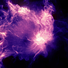 Poster - abstract background with smoke, fire and plasma effect on black. magic energy swirling around with a