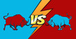 © bogadeva1983 - Bulls and Versus Sign Battle or Fight Emblem