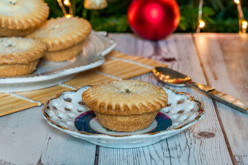 Wall Mural - Traditional Christmas mince pies