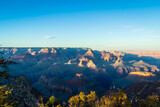 Fototapeta Natura - Sunset at the Grand Canyon in Arizona bathed in evening light