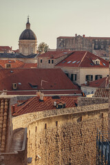 a group of buildings with a dome