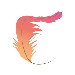 Sticker - feather texture vibrant decoration icon